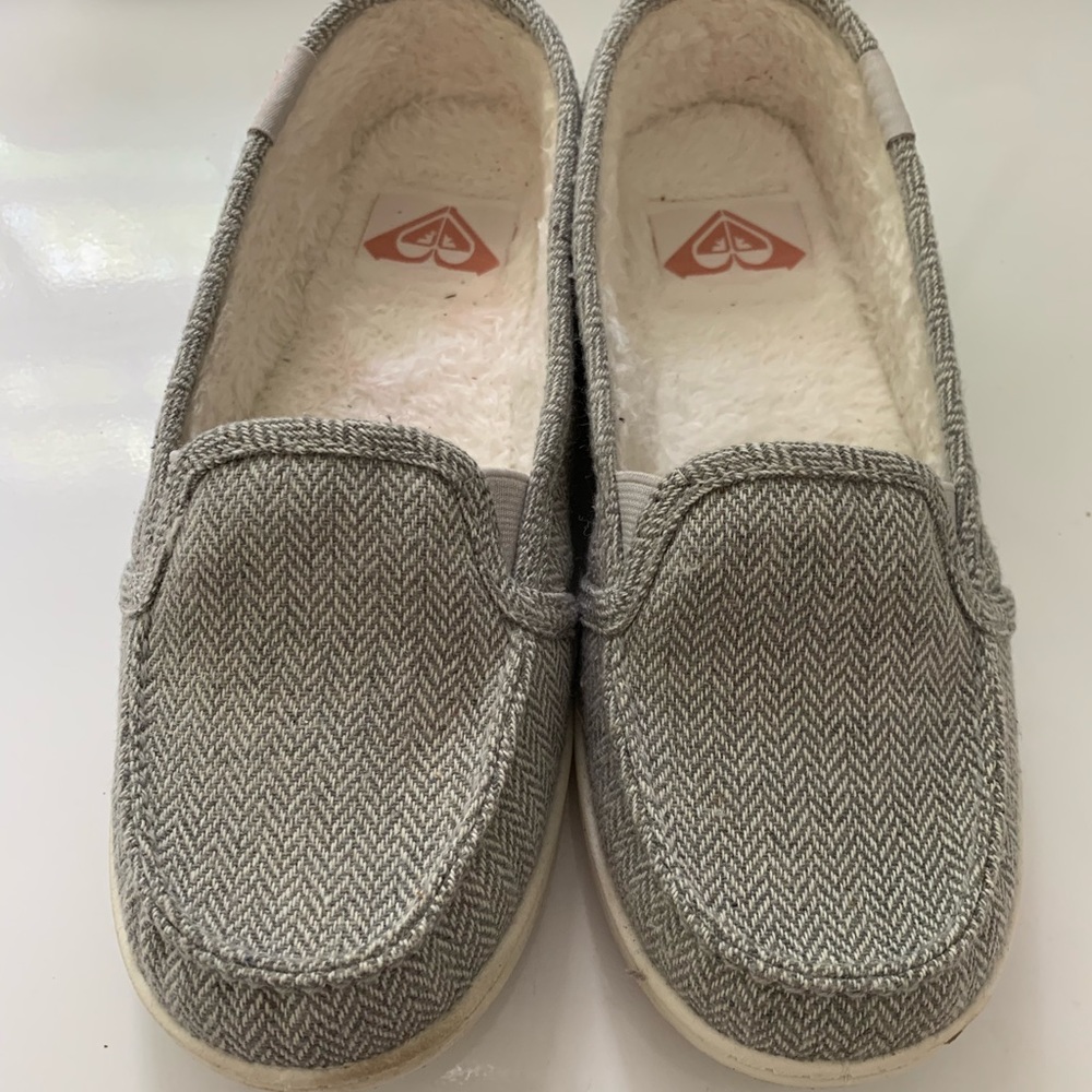 Roxy wool lined slip on shoes